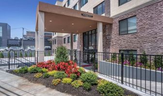 Hotel exterior at Comfort Inn JFK Airport.