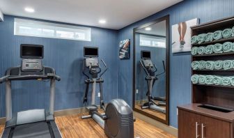 Fitness center at Comfort Inn JFK Airport.