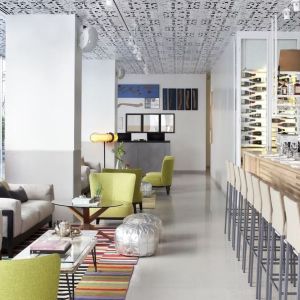 Hotel bar at Mendeli Street Hotel.
