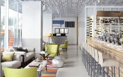 Hotel bar at Mendeli Street Hotel.