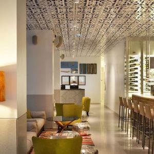 Hotel lounge and bar at Mendeli Street Hotel.