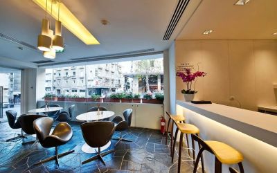 Hotel bar and lounge at Prima Vera Hotel.