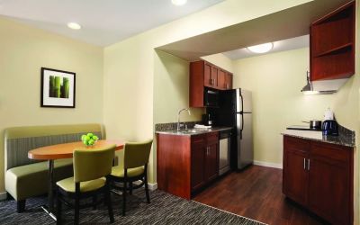 Kitchen area at Hyatt House Pleasanton.
