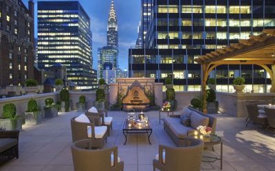 Rooftop views at InterContinental New York Barclay.