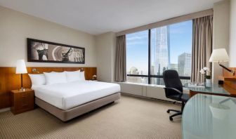 Spacious king room with work station at Millennium Downtown New York.