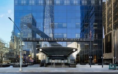 Hotel exterior at Millennium Downtown New York.
