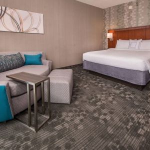 Spacious king room at Courtyard Dulles Airport Chantilly.