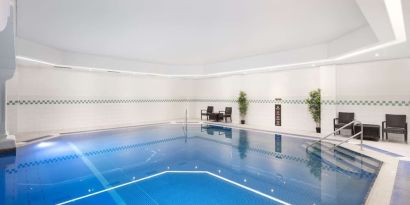 Relaxing interior pool at DoubleTree By Hilton Brighton Metropole.