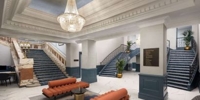 Lobby lounge at DoubleTree By Hilton Brighton Metropole.