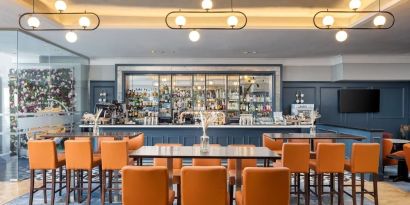 Dining area at DoubleTree By Hilton Brighton Metropole.