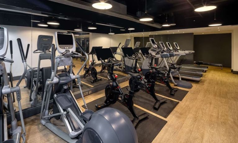 Fitness center at DoubleTree By Hilton Brighton Metropole.