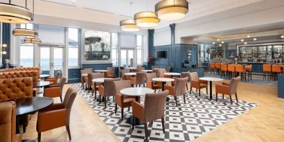 Hotel restaurant at DoubleTree By Hilton Brighton Metropole.