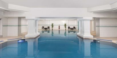 Relaxing indoor pool at DoubleTree By Hilton Brighton Metropole.