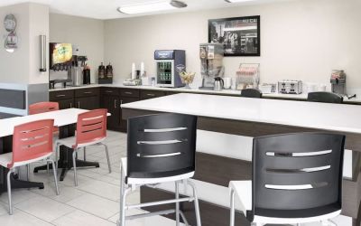 Dining room at Super 8 Bedford DFW Airport West.  