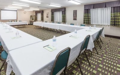 Professional meeting room at Super 8 Bedford DFW Airport West.  