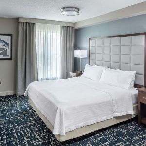 Romantic king room at Homewood Suites By Hilton Austin NW Near The Domain.