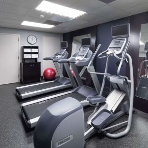 Fitness center at Homewood Suites By Hilton Austin NW Near The Domain.