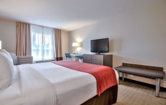 Spacious king room at Comfort Inn And Suites Calgary South.