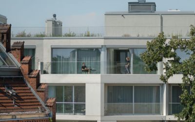 Building exterior at Wilmina Hotel.
