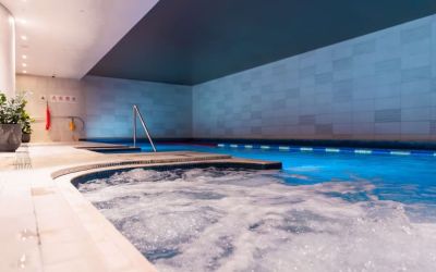 Relaxing indoor pool at Hilton Bournemouth.  