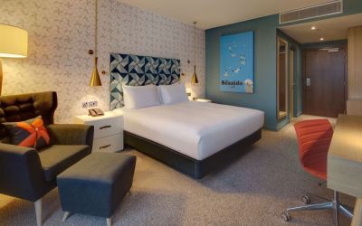 Spacious day use room with work desk at Hilton Bournemouth.