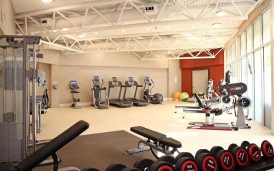 Fitness center available at DoubleTree By Hilton Bristol City Centre.  