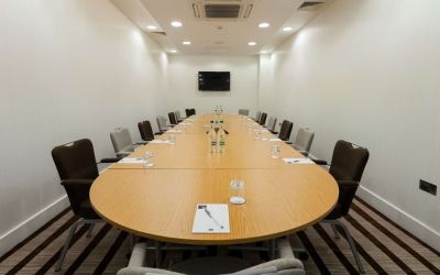 Professional meeting room at Hampton By Hilton London Gatwick Airport.