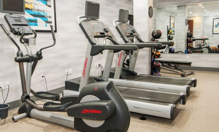 Fitness center at Fairfield Inn & Suites New York Brooklyn.