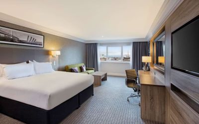 Spacious day use room with work desk at Doubletree by Hilton Glasgow Central.