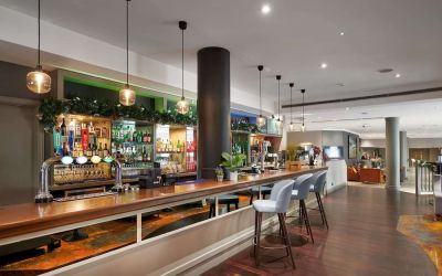 Hotel bar at DoubleTree by Hilton Swindon.