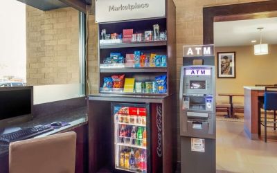 Vending machine and ATM at Comfort Suites Oakbrook Terrace.