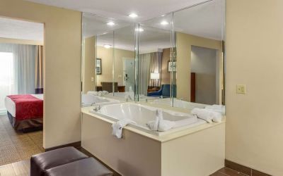 Day room with jacuzzi at Comfort Suites Oakbrook Terrace.