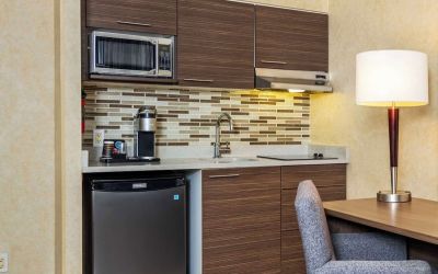 Kitchen area at Grand Park Hotel & Suites Downtown Vancouver.