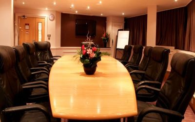 Professional meeting room at Leonardo Royal Hotel Birmingham.
