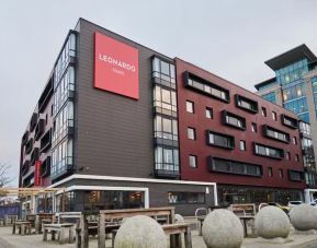 Hotel exterior at Leonardo Hotel Newcastle Quayside.