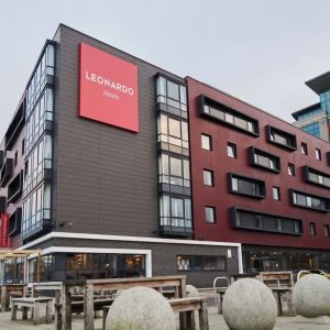Hotel exterior at Leonardo Hotel Newcastle Quayside.