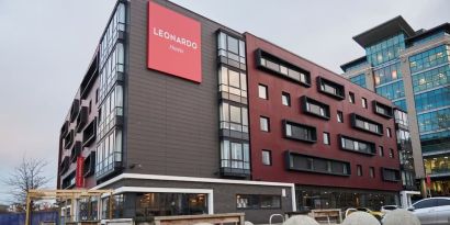 Hotel exterior at Leonardo Hotel Newcastle Quayside.