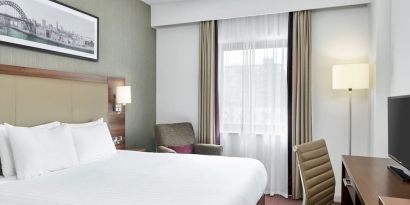 Day use room with work desk at Leonardo Hotel Newcastle Quayside.