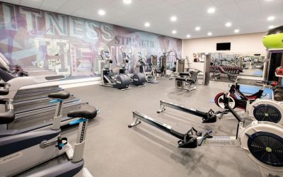 Well equipped fitness center at Leonardo Hotel And Conference Venue Hinckley Island.
