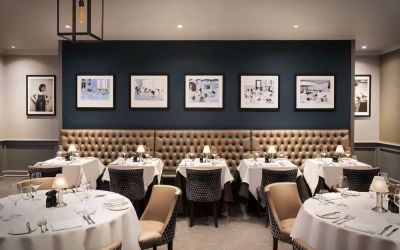 Dining area perfect for coworking at Leonardo Hotel And Conference Venue Hinckley Island.