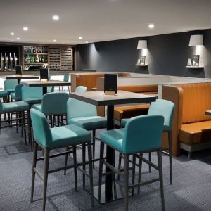 Hotel bar perfect for coworking at Leonardo Royal Hotel Oxford.