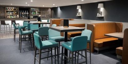 Hotel bar perfect for coworking at Leonardo Royal Hotel Oxford.