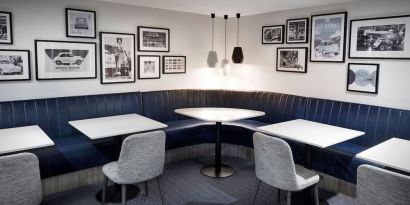 Hotel bar perfect for coworking at Leonardo Royal Hotel Oxford.