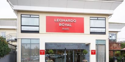 Hotel exterior at Leonardo Royal Hotel Oxford.