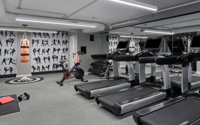 Fitness center at Hotel Zena Washington DC.