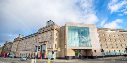 Hotel exterior at Leonardo Royal Hotel Edinburgh Haymarket. 