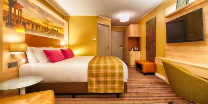 Day use room with work desk at Leonardo Royal Hotel Edinburgh Haymarket.