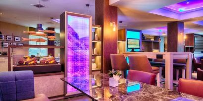 Business center at Leonardo Royal Hotel Edinburgh Haymarket. 