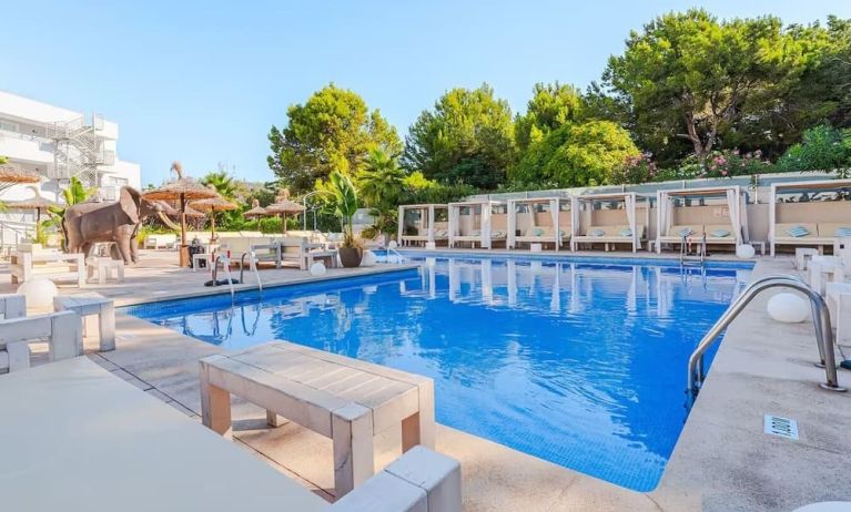 Outdoor pool at INN Mallorca Aparthotel.