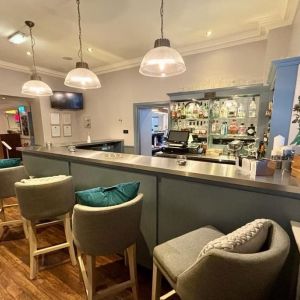 Hotel bar at Leonardo Hotel Edinburgh City.